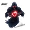 Weather Resistant Glass Ornaments Halloween Ghost Skeleton Grim Reaper Static Window Clings, Horror Break Through Spooky Theme Decals Decals,