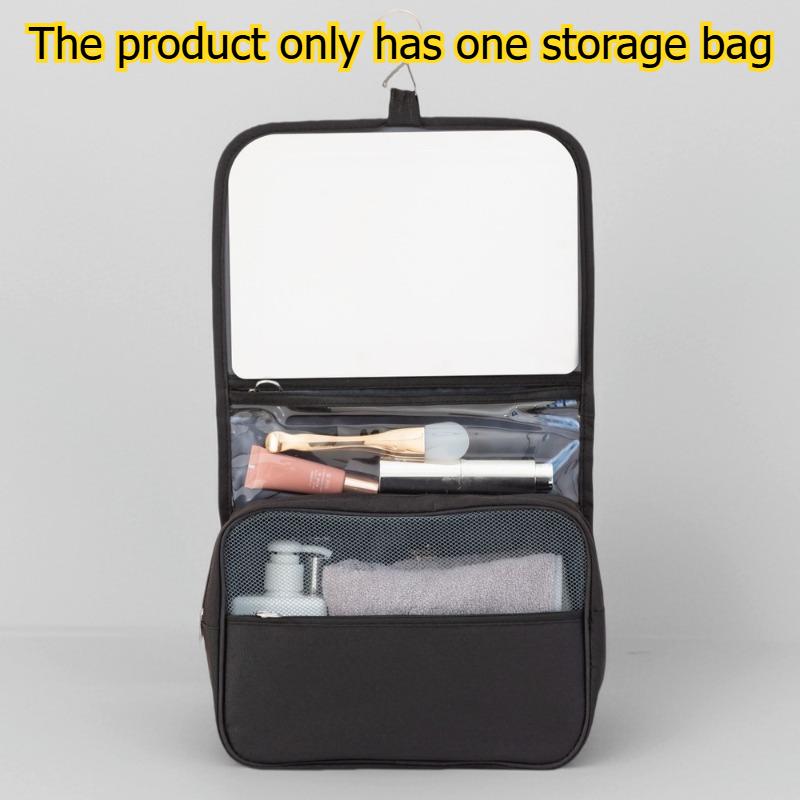 1pcs Travel Organizer Bag Large Capacity Waterproof Foldable Cosmetic Bag Dry Wet Separation Toiletry Storage Bag