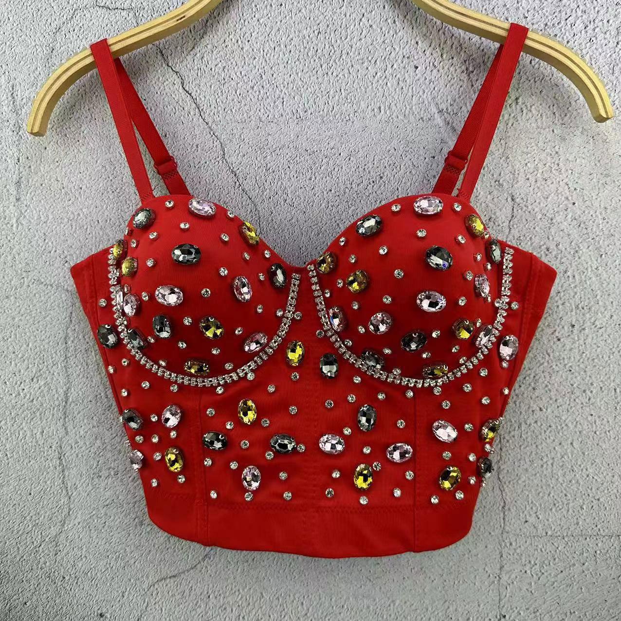 

Sleeveless Ultra-short Vest Solid-color Waistcoat Sexy Inner or Outer Wear Celebrity-style Top Trendy Layering Piece Sexy Look Chic Waistcoat 34/75