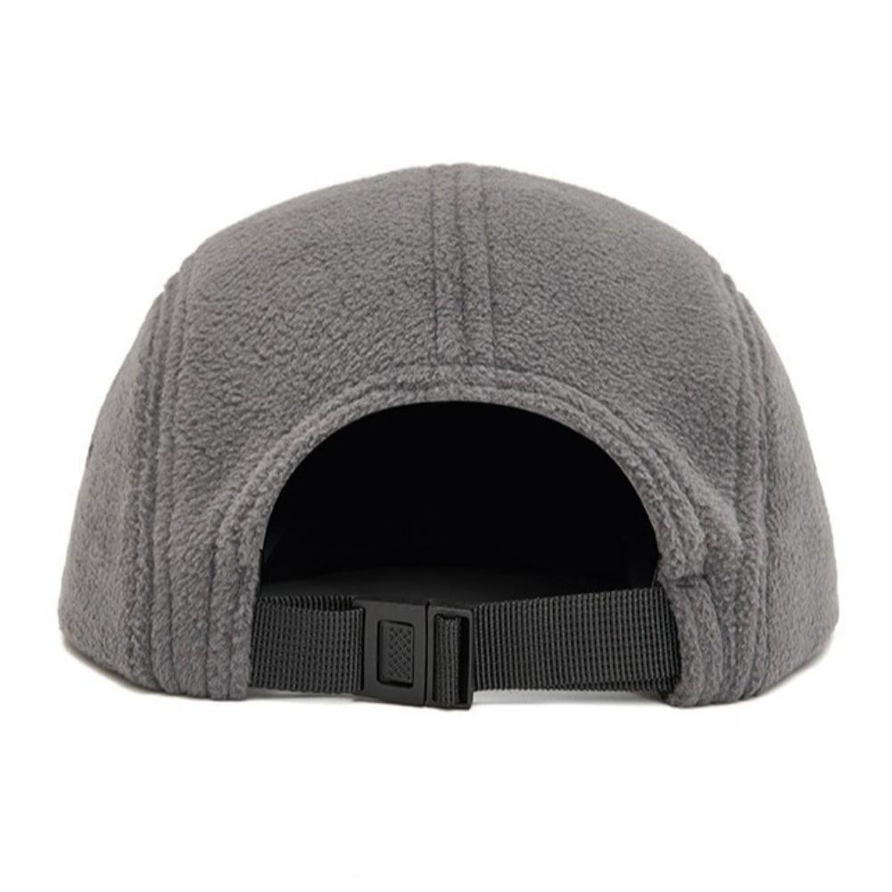 5 Panel Baseball Caps Polar Fleece Camp Cap New Polar Fleece Flat Brim Hat Unisex