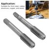 2pcs High Speed Steel   Thread Tap Straight Flutes Thread Tapping Tool Hand Thread Tap
