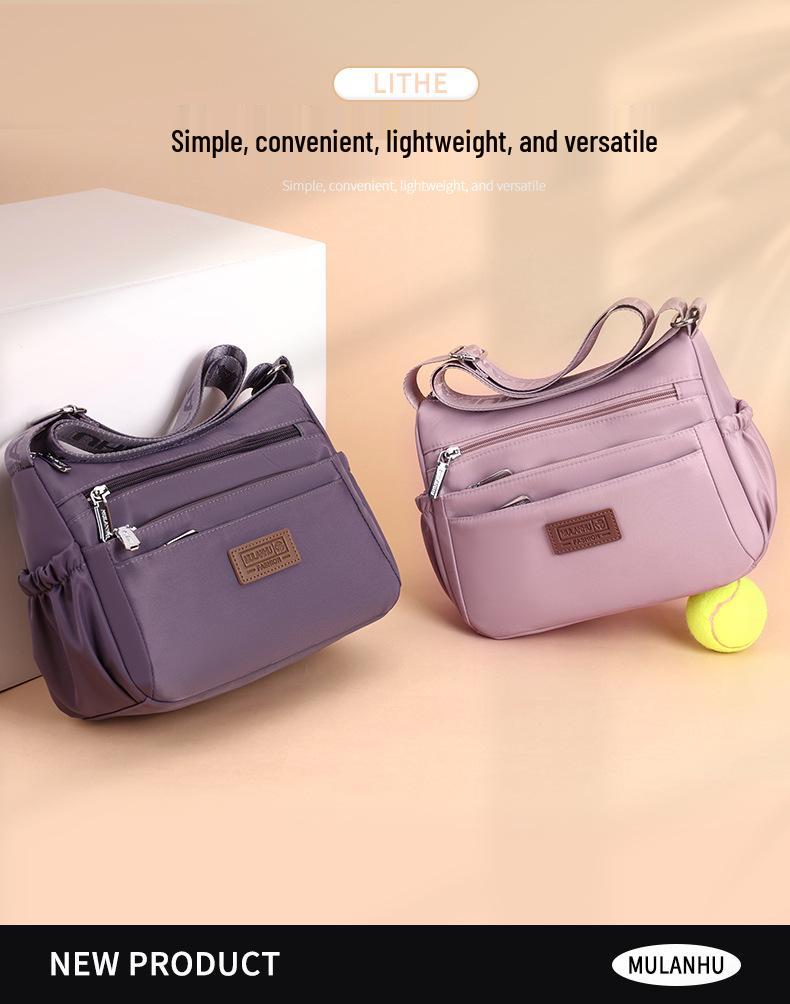 Women's Multi-layer Casual Cloth Shoulder & Crossbody Bag - Fashionable, Lightweight, and Large Capacity