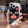 Case for Samusng Galaxy A56 A55 A54 A35 A36 A26 A16 A15 A14 A34 A53 S25 S24 S23 Ultra Plus S20 S21 S24 FE Cute Doodle Cat Cover