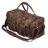 Duffelbag i skinn, weekender i skinn, helgeveske i skinn, reiseveske i skinn, overnattingsveske i skinn, duffelbager for menn til ektemann, pappa, holdall i skinn