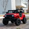 12V 7AH Ride-On Truck Jeep, Kids Electric Car with Parent Remote Control, Spring Suspension, LED Lights, Bluetooth, Music, Red