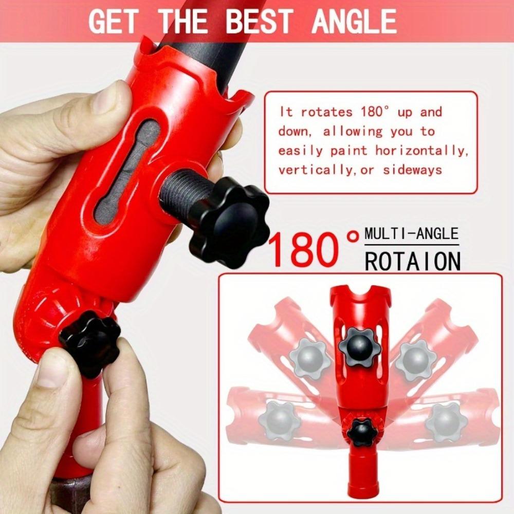 Multi-Angle Adapter Multi-angle Paintbrush Extender for Paintbrushes, Rollers, and Scrapers