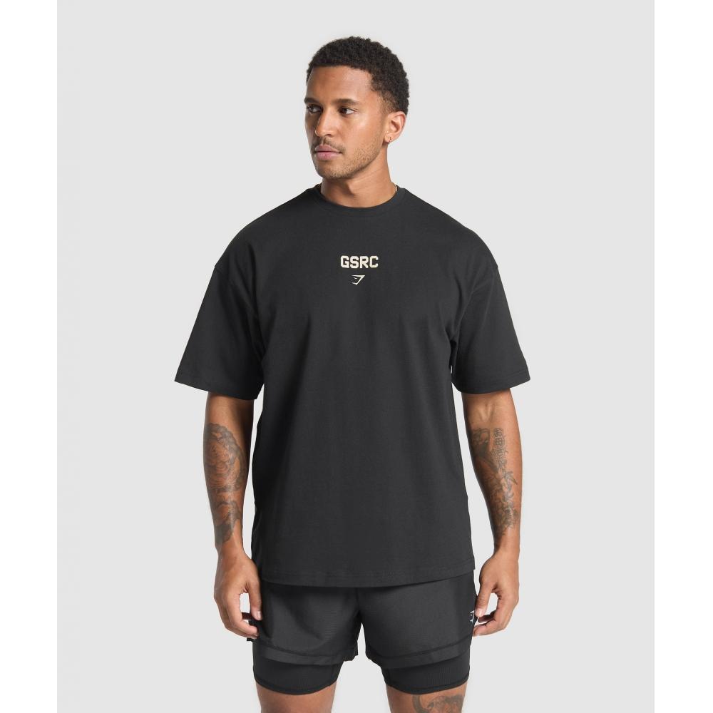 Gymshark Running Graphic T shirT Black A7a2k Bb2j