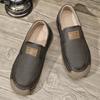 38-46 Men's Handmade Leather Shoes Casual Loafers Slip On Leather Flats Outdoor Walking Shoes