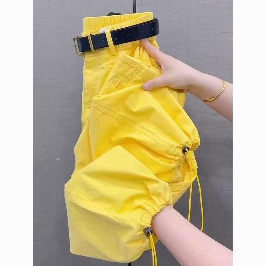 Women's High-Waisted Cargo Pants: Modern 2025 Style, Slimming, Loose and Versatile 9/10 Length Harem Fit