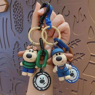 Cute Puppy Dress-Up Keychain for Bags and Cars - Creative Gift for All