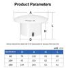 Round Shape Adjustable Exhaust Outlet Air Ventilation Cover  Bathroom Ventilation