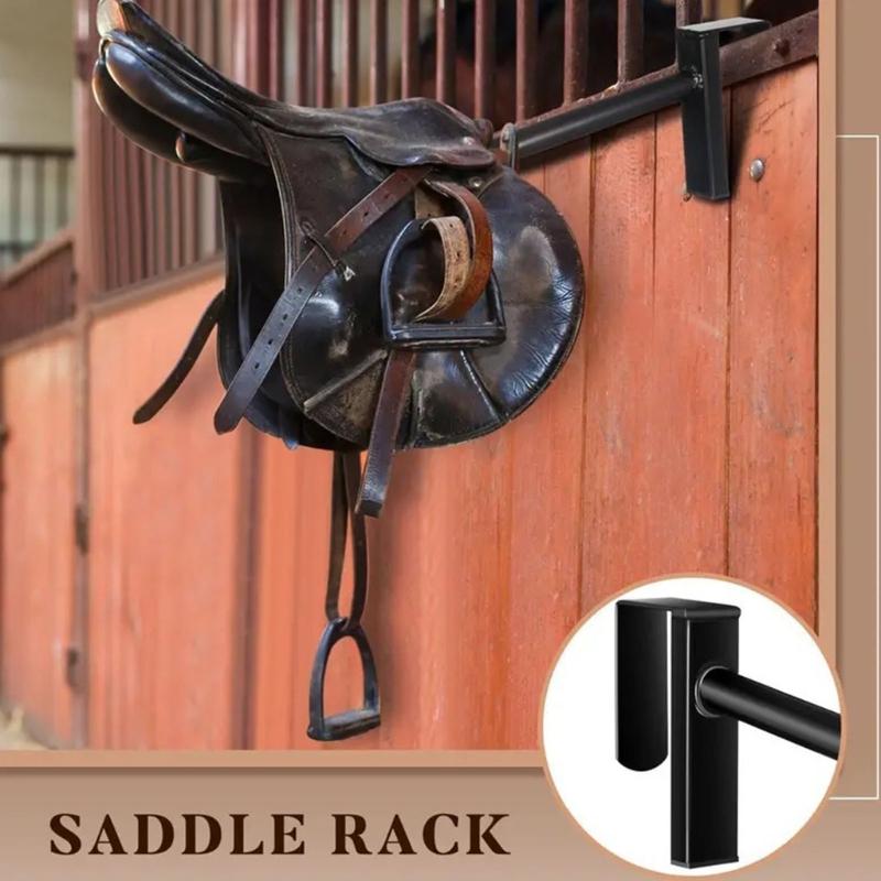 Removable Portables Saddles Holder Rustproofed Saddles Organizers for Horses Tacks Storage Hangs On Fence Trailer Door