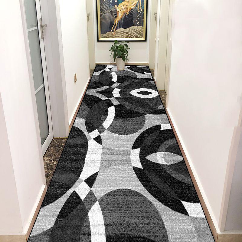 Nordischer Leichter Luxus Langer Flur Teppich Geometrie Dekor Hallenläufer Fußmatten Flurteppiche Rutschfest Zimmer Bettseite Bereichsteppiche