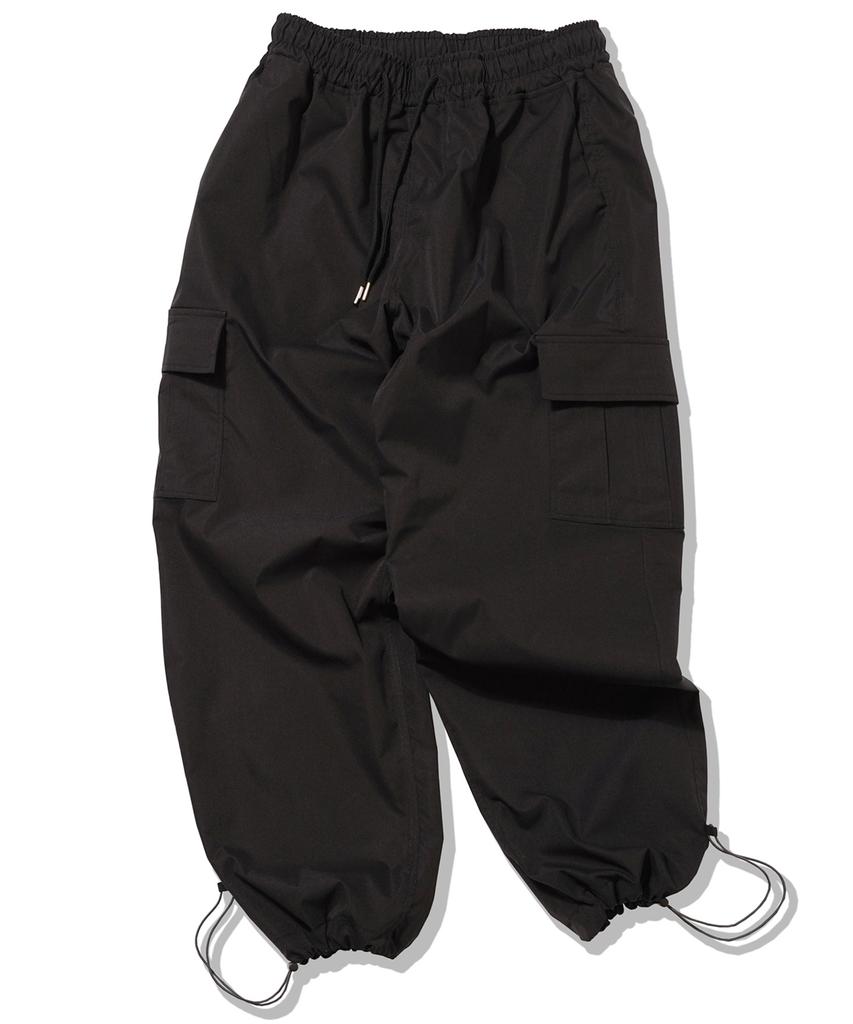 Deomail Ml String Cargo Semi-Wide Jogger Pants [Black]