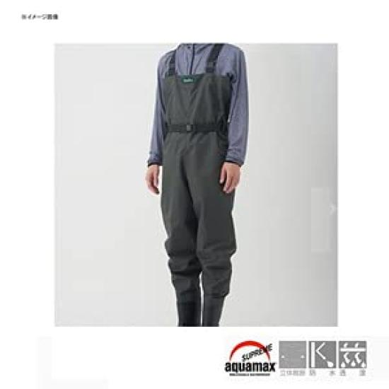 Pohodlné brodící kalhoty Waders RV s vysokým hrudníkem, šedé, LL [Soujin] č. 5393