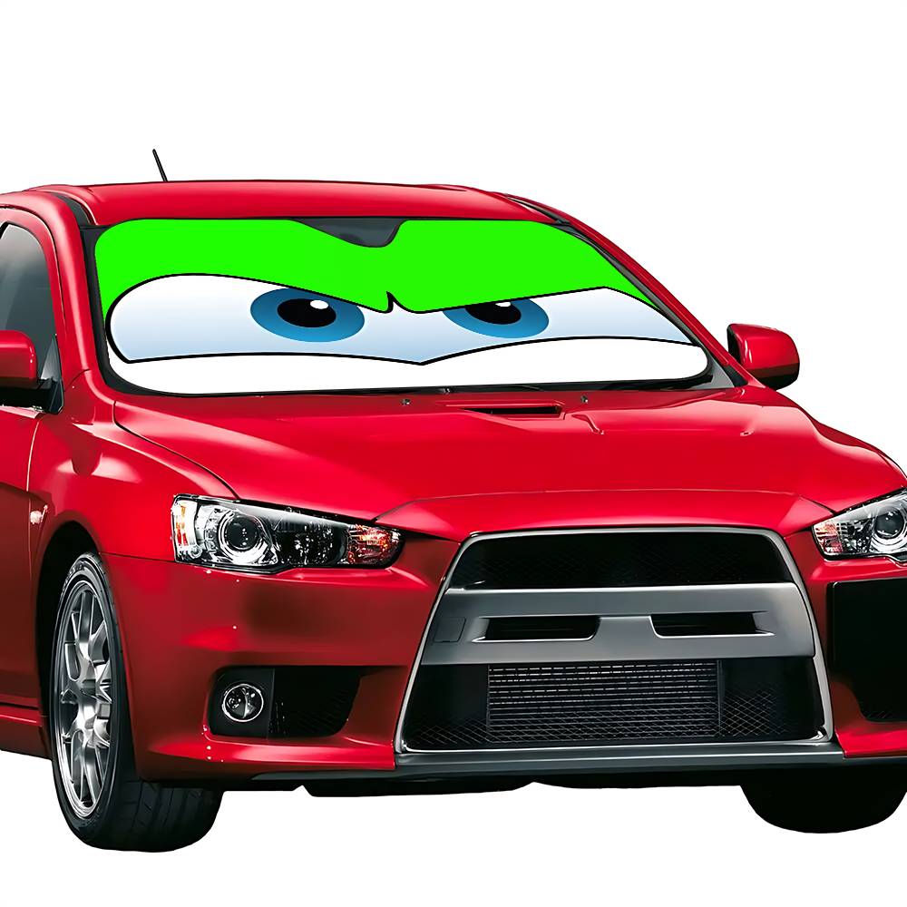 Anime L-lightning M-mcqueen Eyes Car SunShade Windscreen Front Window Visor 70x130cm Sun Visor Solar Protect Plaid Gift Novelty
