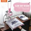 Heat Press Machine 15x15 In Slide Out Heat Transfer Machine T-Shirts Pink