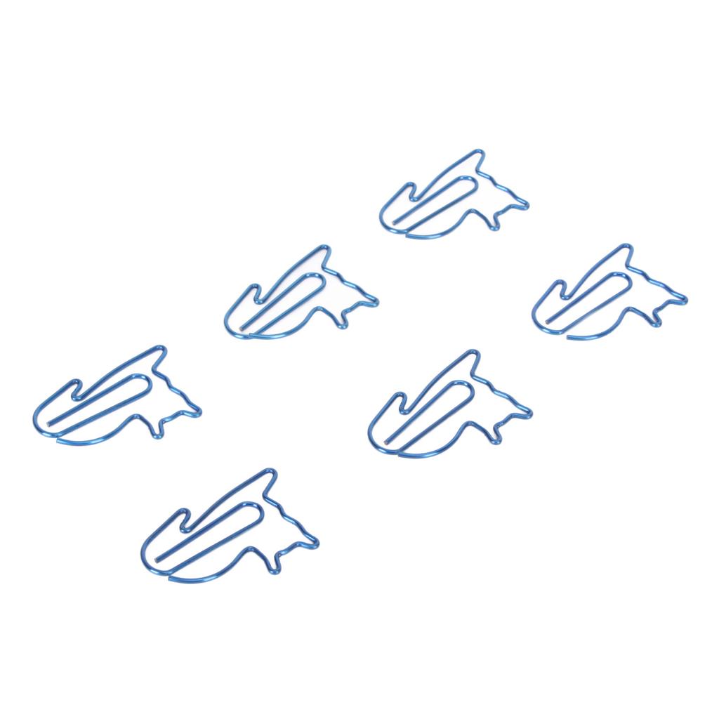 100 Stück Katzenform Büroklammern Rutschfestigkeit Verhindert Reißen Rostschutz Metallische Büroklammern f