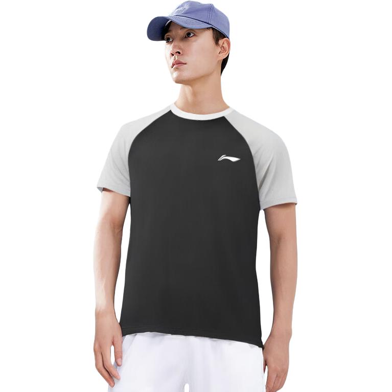 Li Ning T Shirts Men's Crew Neck Thin Straight Fit ATSU783-1