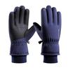 Men's Cycling and Skiing Gloves for Autumn and Winter  Warm  Fleece Thickened  Windproof  Water Repellent Touch Screen Sports Cotton Gloves