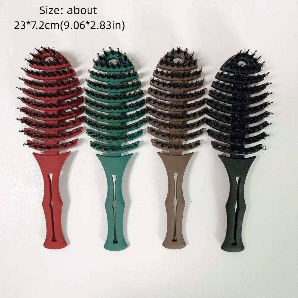 Matte Hollow Out Hair Brush Gentle Detangling Hair Comb Portable Massage Comb for Hair Combing