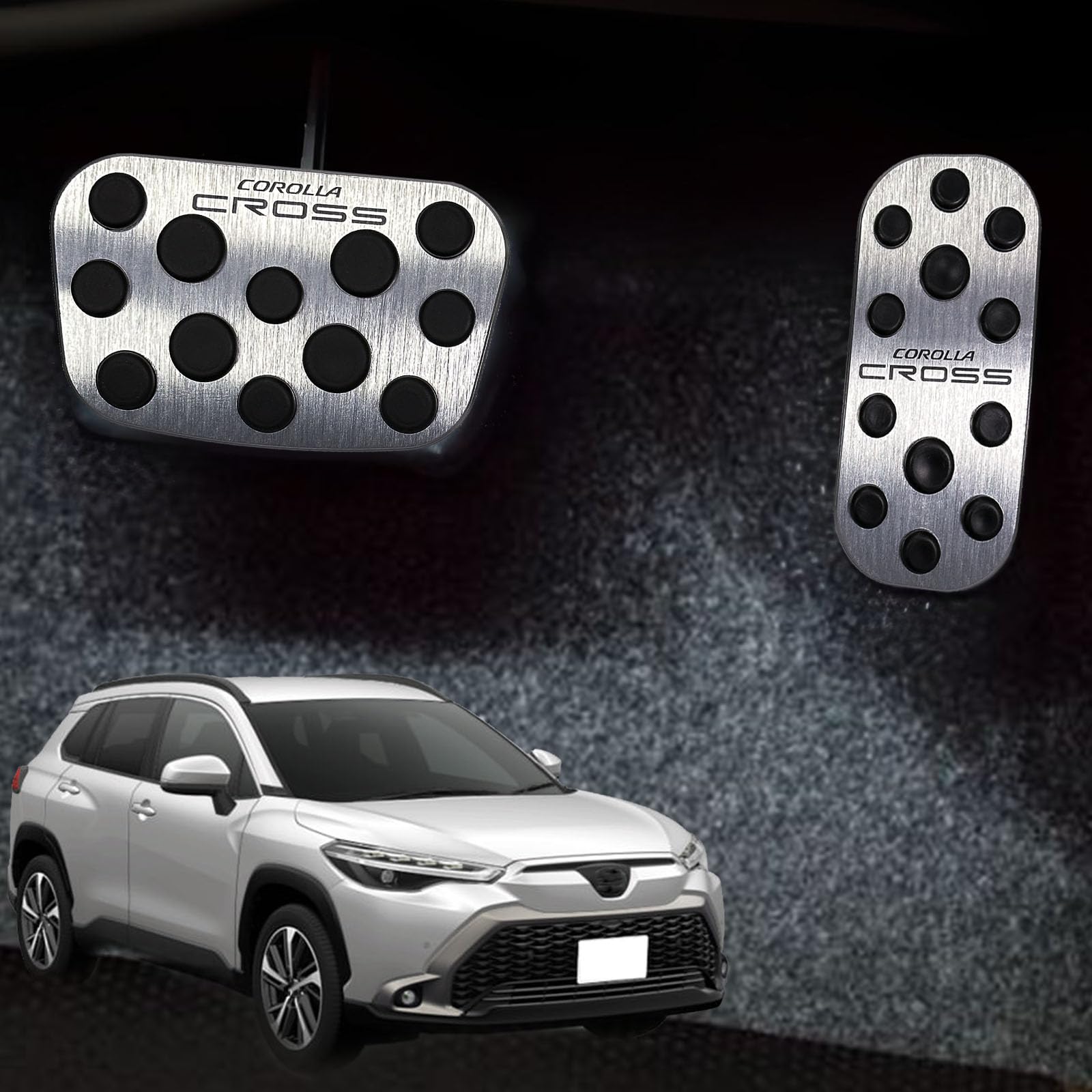 

HUDIY Corolla Cross 10 Series 10 Series (September 2021 and up) Pedal Cover, Brake серебряный