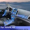 Car Interior Center Console Transparent TPU Protective Film Repair Sticker For HAVAL H9 -