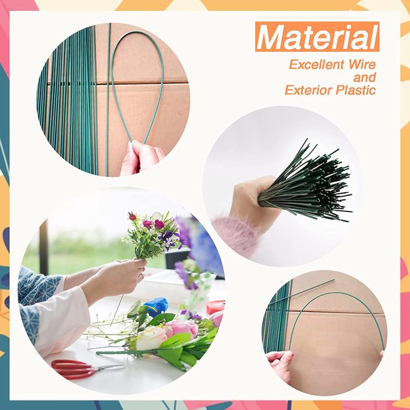 100pcs Artificial Flower Stem Simulation Flexible Bendable Flower Wedding Decoration