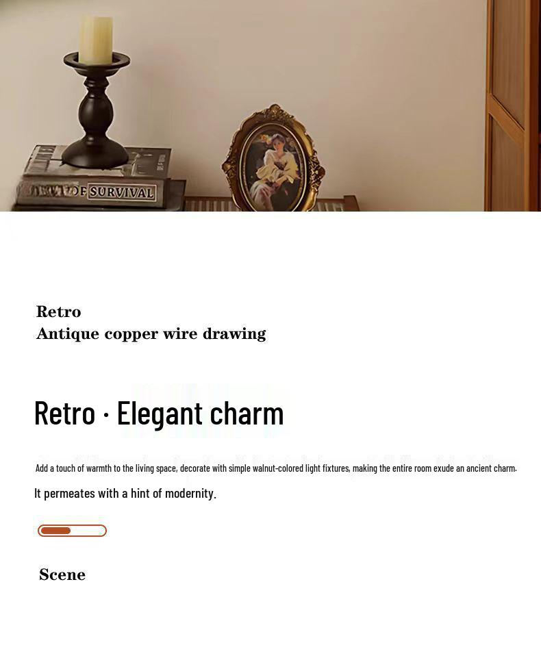 Französische Creme Retro Drehbare Wandleuchte – Massivholz, Augenschonendes Licht für Schlafzimmer & Flur