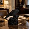 Gothic Style Simulation Crow Model Seagull Crow Ornaments Raven Prop Crow Statue  Halloween Decor