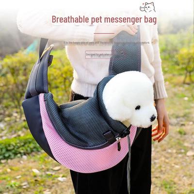 Sac à dos portable pour animaux de compagnie pour chats et chiens - Style bandoulière