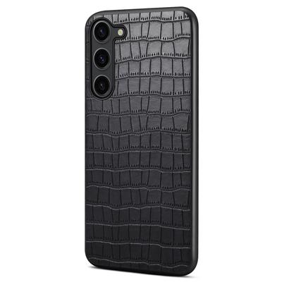 For Samsung Galaxy S23 Case Crocodile Texture PU+PC+TPU Well-protected Phone Cover