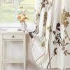 1pc Shower Curtain, Beige Cream Floral Shower Curtain Plant Shower Curtains for Bathroom, Bathroom Curtains
