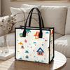 Cute Cartoon Printed Tote Bag Casual Large Capacity Daily Handbag for Shopping Travel Outdoor Use