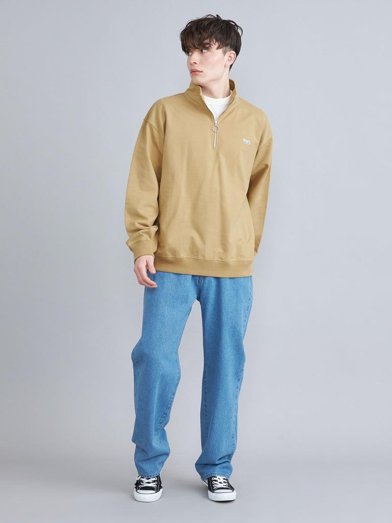 Cohen Web-Exclusive PENNEYS Custom-Made Stand Half-Zip Sweatshirt, 75206420375, 2330 Beige (23), Size S