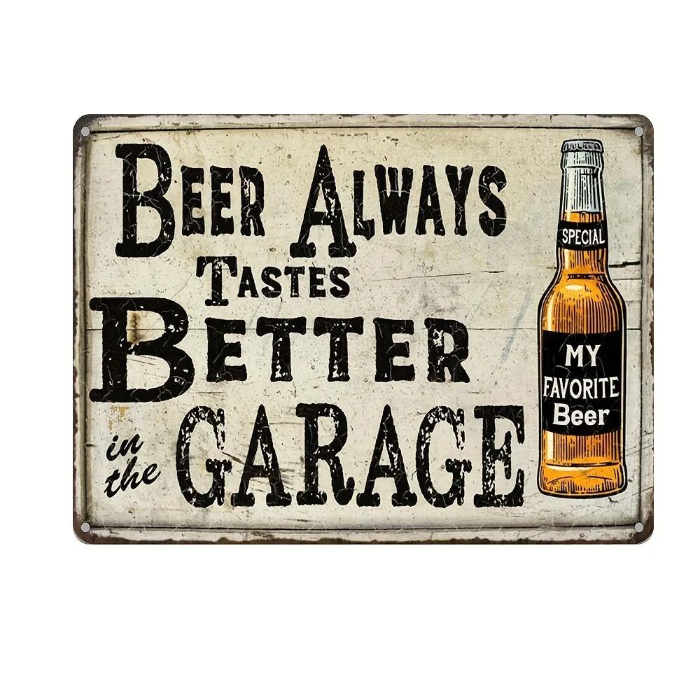 Vintage Drink Beer Aluminum Sign Alcohol Metal Sign Backyard Bar Retro Plaques For Man Cave Pub Cafe Club Rules Painting Decor