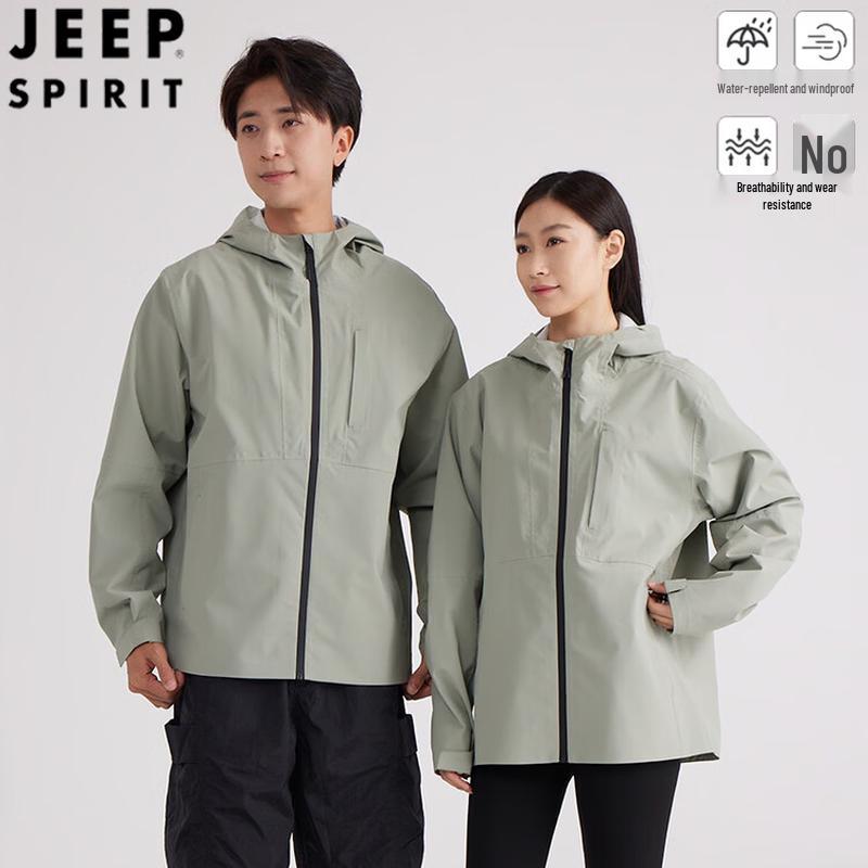 JEEP SPIRIT Couple's Windproof Waterproof Outdoor Jacket