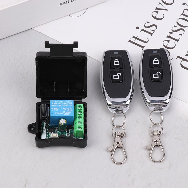 Universal Gate Remote Control Switch Dc 12V Rf 433 Mhz Asking Code Relay Receiver Diy Mini Module For Garage Door Led Lighting