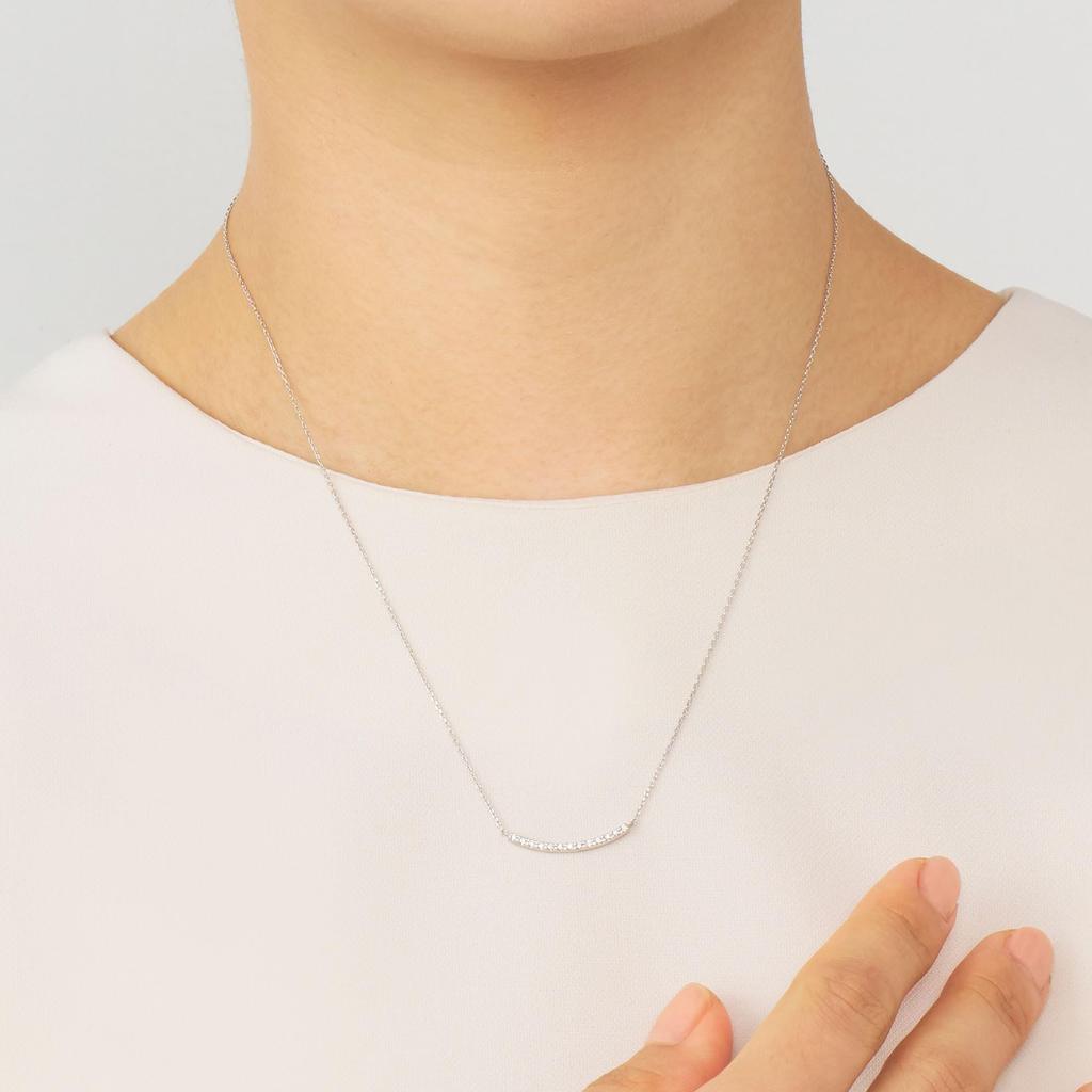 Platinum Diamond Necklace Lure APVN182545DI [Vendome Aoyama] [Official]