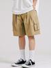 JEMUT Link Double-Pleat Cargo Shorts 5-Piece Set Beige Kjsp2484