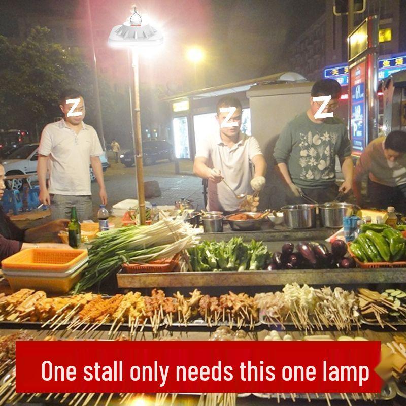 Super Bright Rechargeable LED Bulb: Waterproof Outdoor Night Light for Street Stalls, Households, and Emergencies