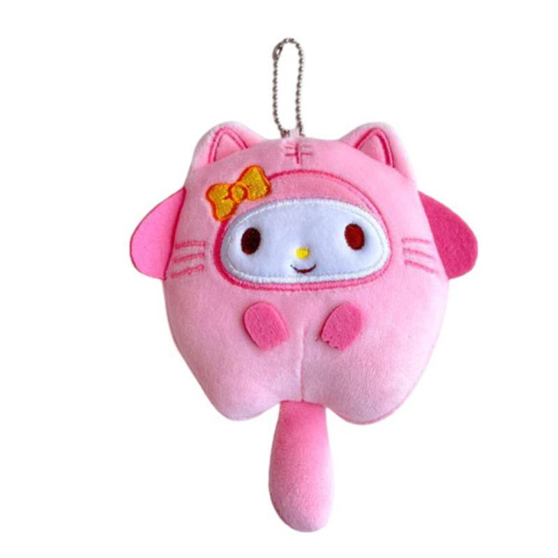 Handmade Sanrio Kuromi Melody Cinnamoroll Plush Doll Pendant For Anime Fans