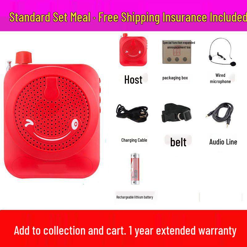 Mini Wireless Little Bee Megaphone: Portable High-Power Speaker for Teachers & Tour Guides