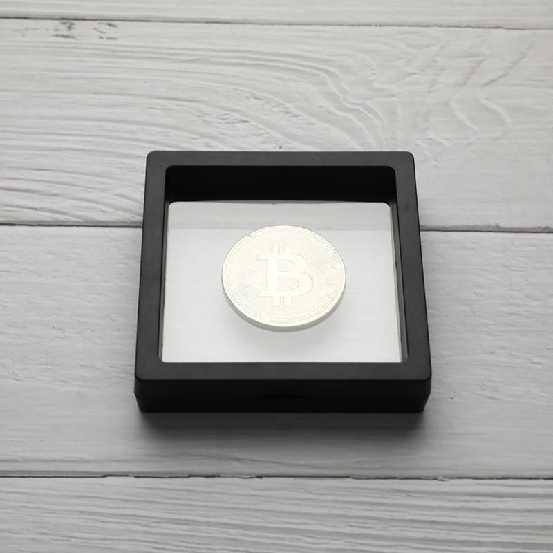 Bitcoin Bit Coin Litecoin Ripple Commemoration Coin With Showing Stand