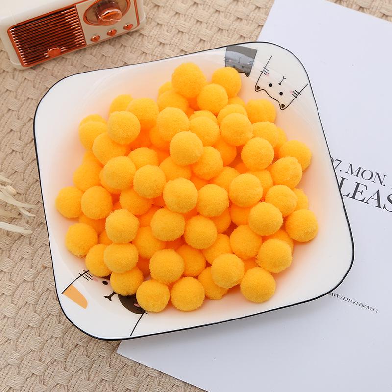 2.5cm High Elastic Plush Balls - Handmade DIY Toys & Decorative Accessories