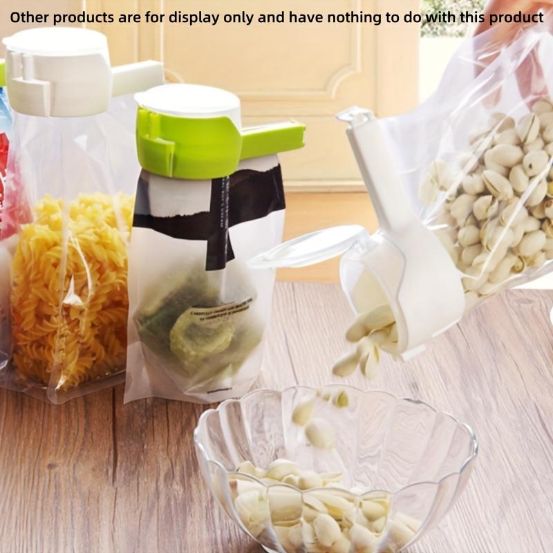 Bag Clips for Food Food Storage Sealing Clips with Pour Spouts Kitchen Chip Bag Clips Plastic Cap Sealer Clip Kitchen Storage