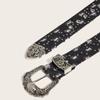 Luxury Design Punk Denim Waistband Versatile Waist Strap Fashion Hollowed Belt