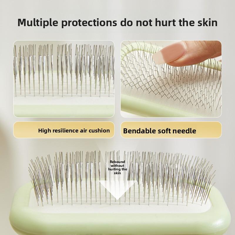 Neuer Katzenpflegekamm, Haustierbürste, Schönheitspflege Spezialnadelkamm für Hunde und Katzen, Heim-Massagekamm