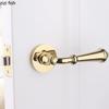 Zinc Alloy Golden Door Lock Bathroom Lock Secure Split Lock Indoor Door Handle Silent Locks Door Hardware Accessories Tools
