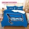 Biancheria da letto con motivo Hertha BSC Berlin Decorazione per la casa Regalo di compleanno (1 * copripiumino + 2 * federa, senza nucleo)